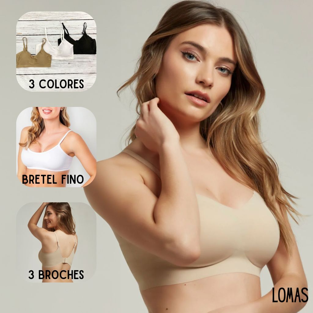 SOLO POR HOY 3X1! CORPIÑOS REDUCTOR DE ROLLITOS SIN COSTURAS IMPORTADOS